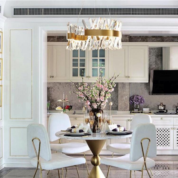 Arsenio Open Round Crystal Chandelier-Meet Lighting