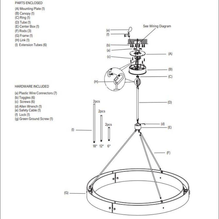 Arya Round Chandelier 48"-Meet Lighting