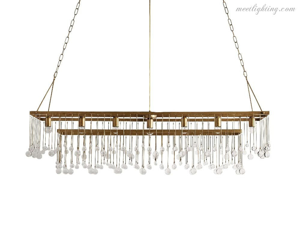 Aubrey Rectangular Chandelier-Meet Lighting