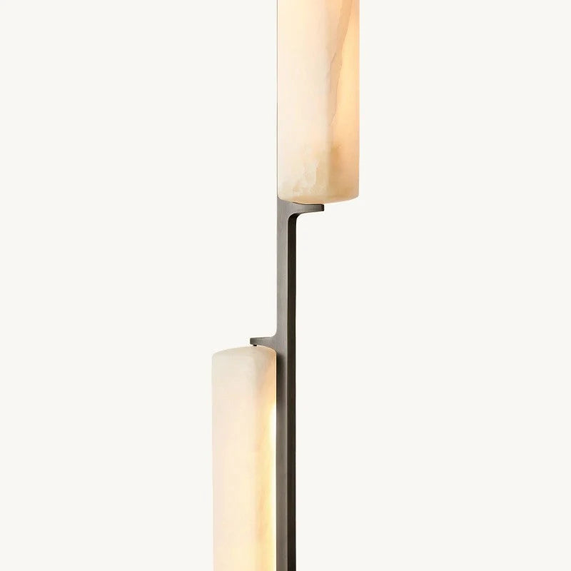 Audon Alabaster Linear Chandelier 54"-MEET LIGHTING