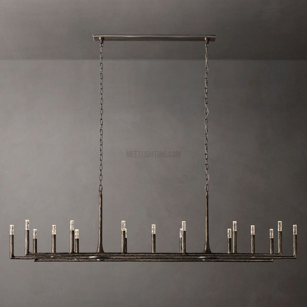 Avarit Forged Linear Chandelier-Meet Lighting