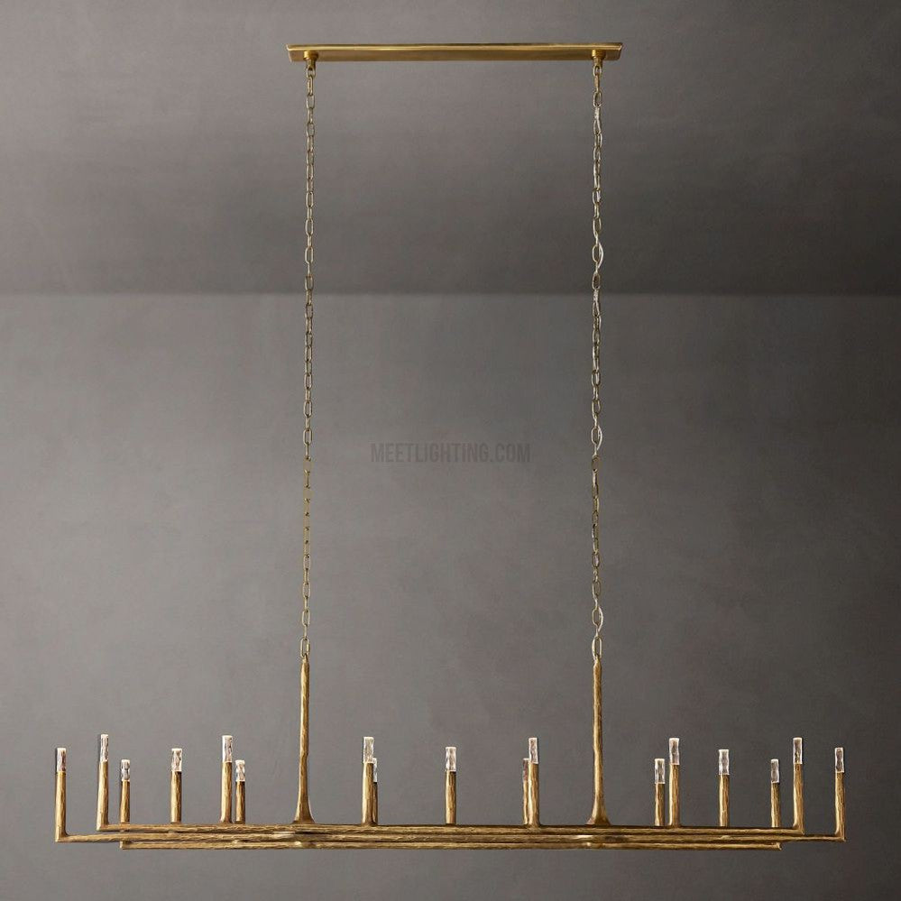 Avarit Forged Linear Chandelier-Meet Lighting