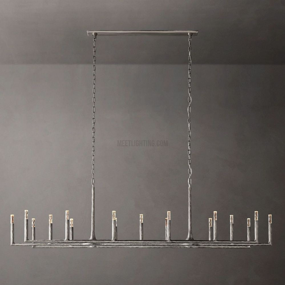 Avarit Forged Linear Chandelier-Meet Lighting