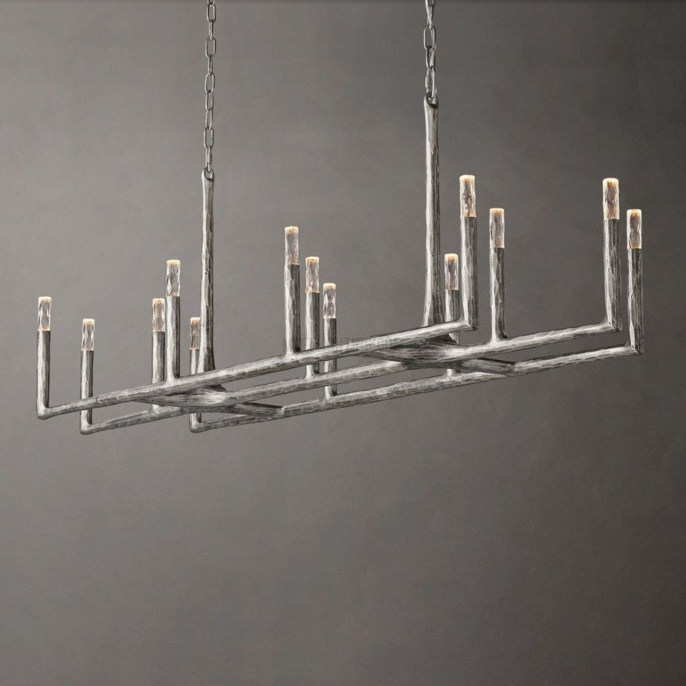 Avarit Forged Linear Chandelier-Meet Lighting