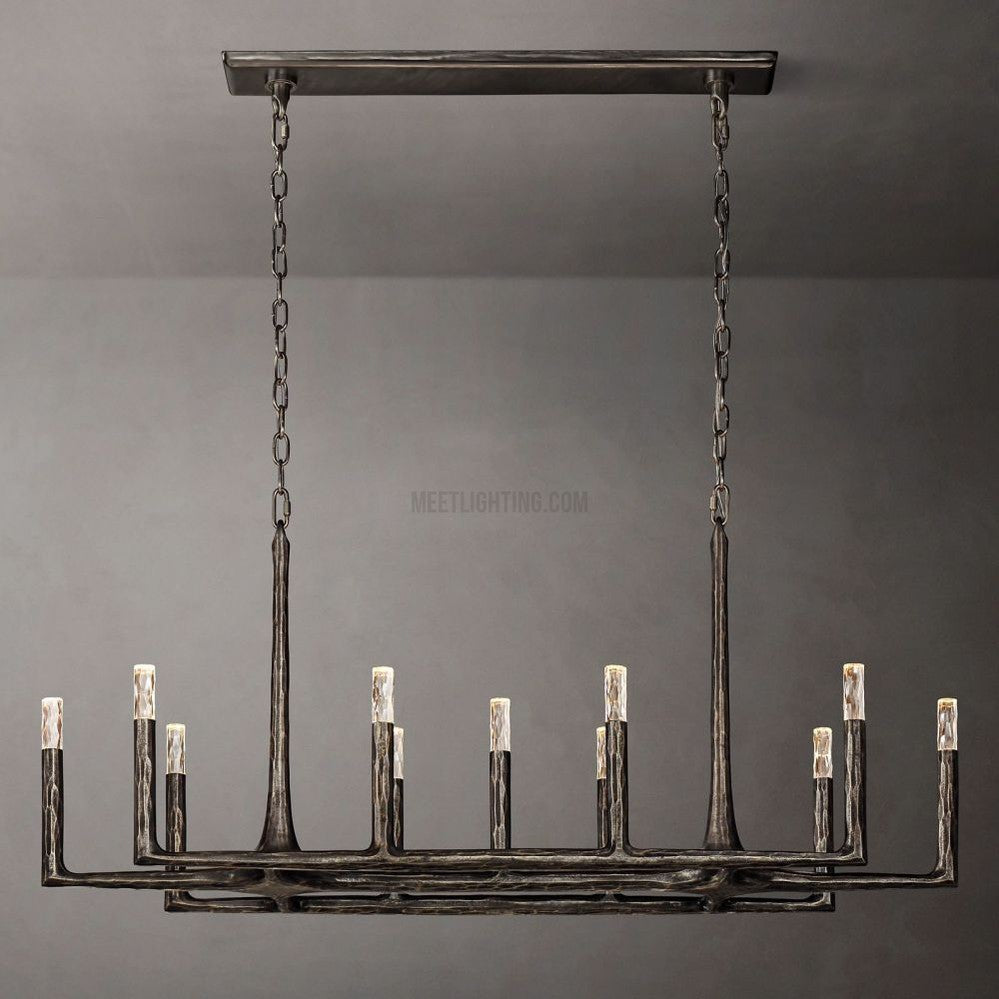 Avarit Forged Linear Chandelier-Meet Lighting