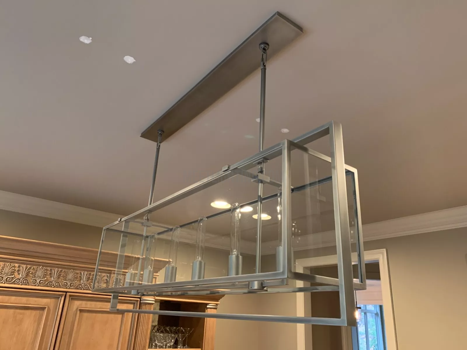 Beckman Rectangular Chandelier 54"-MEET LIGHTING