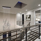 Bellini Square Tri-Tone Tubular Pendant Light Chandelier-Meet Lighting
