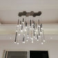 Bellini Square Tri-Tone Tubular Pendant Light Chandelier-Meet Lighting