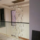 Bellini Square Tri-Tone Tubular Pendant Light Chandelier-Meet Lighting