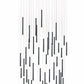 Bellini Square Tri-Tone Tubular Pendant Light Chandelier-Meet Lighting