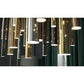 Bellini Square Tri-Tone Tubular Pendant Light Chandelier-Meet Lighting