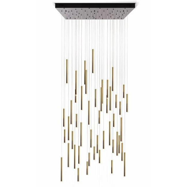 Bellini Square Tubular Pendant Light Chandelier-Meet Lighting
