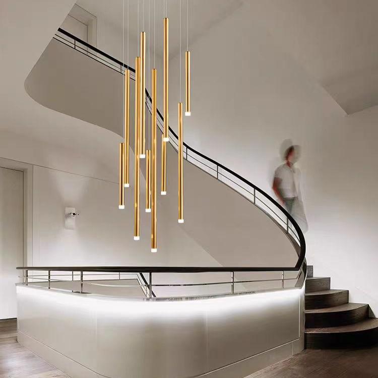 Bellini Square Tubular Pendant Light Chandelier-MEET LIGHTING