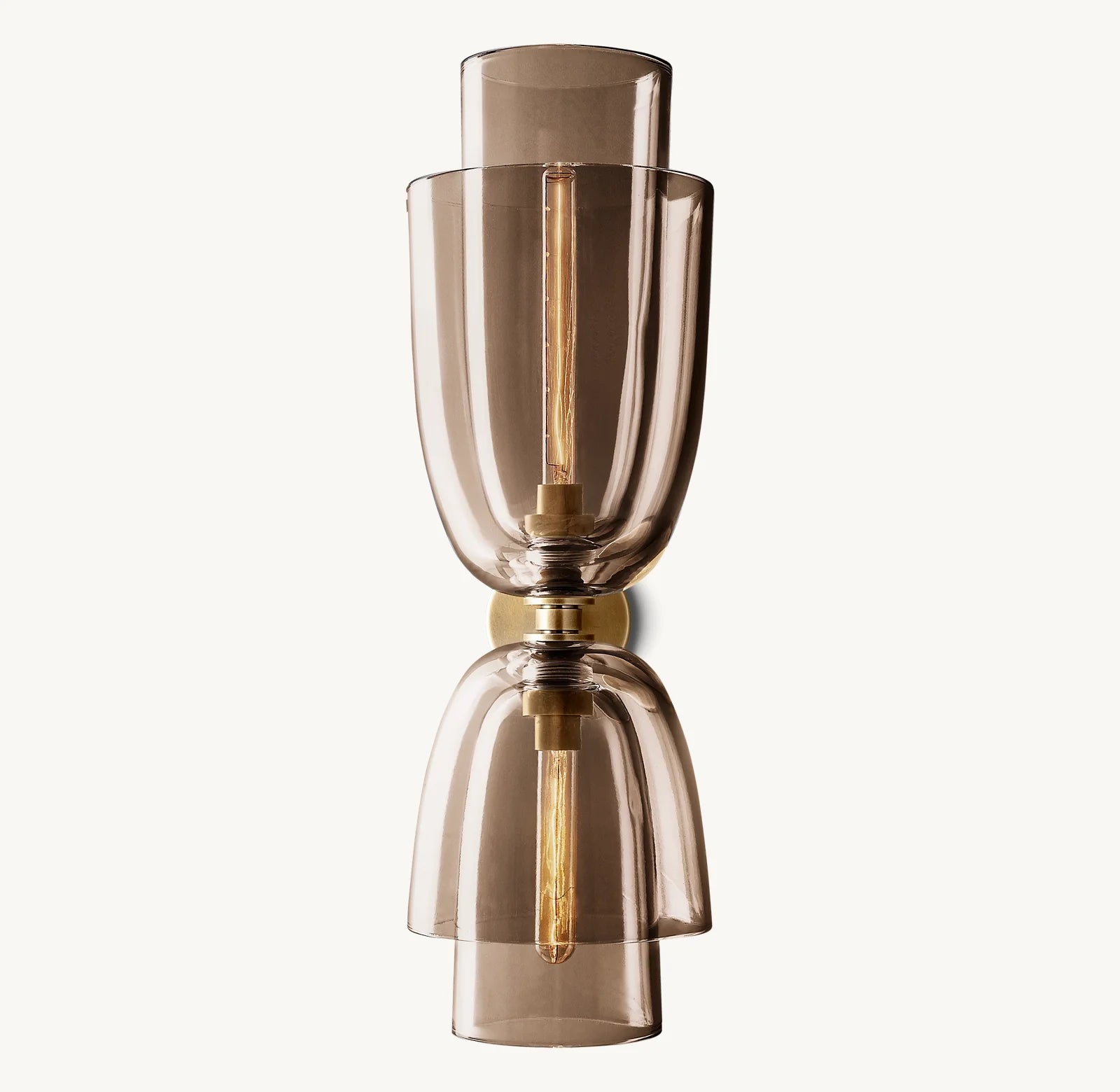 Blom Amber Glass Cloche Grand Sconce