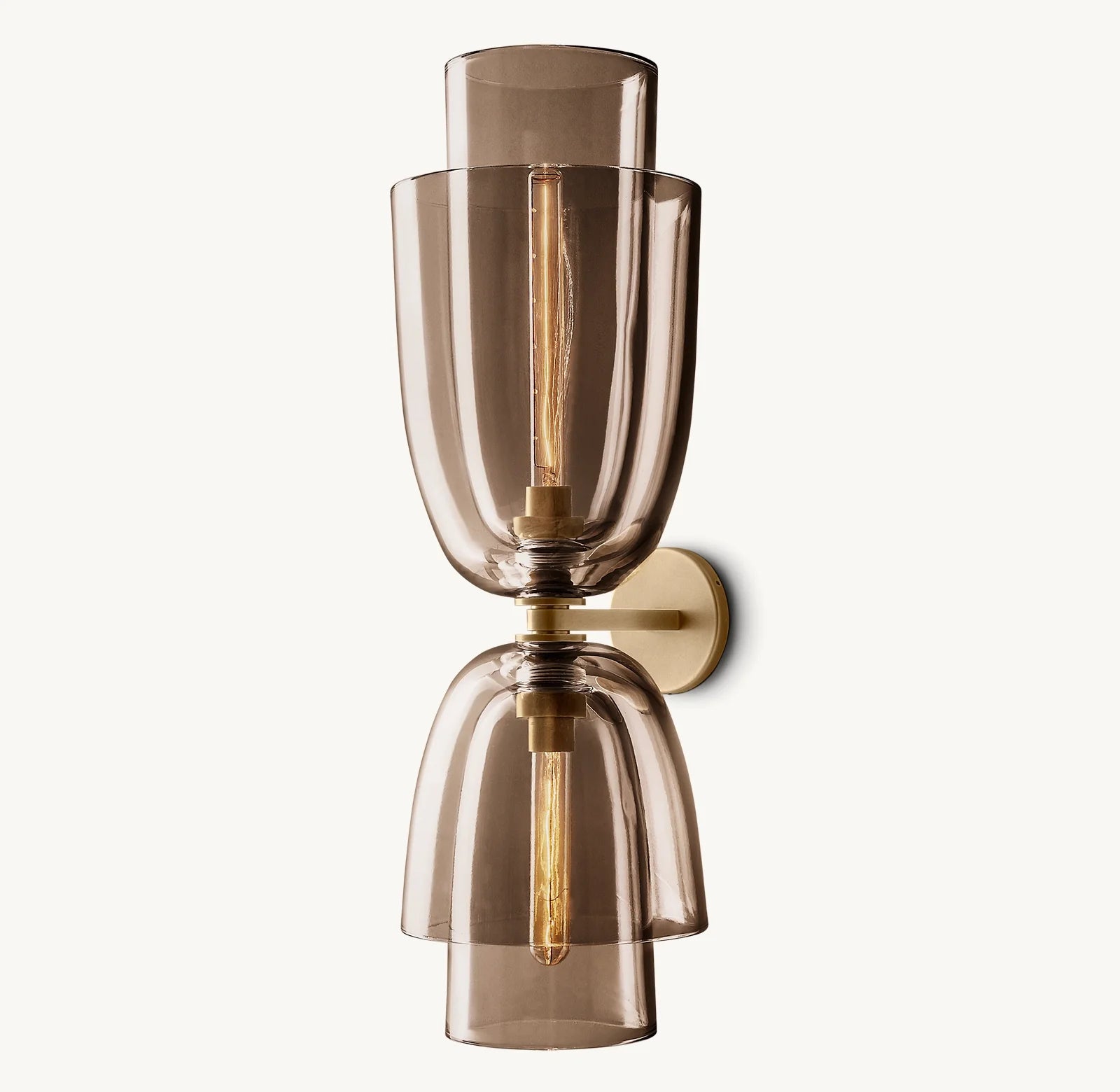 Blom Amber Glass Cloche Grand Sconce