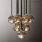 Boule Glass Round Cluster Chandelier 14"-Meet Lighting