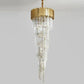 Bourbons Louis 2-Story Crystal Round Chandelier-Meet Lighting
