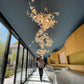 Bustling Ceramic Ginkgo Leaf Chandelier-Meet Lighting