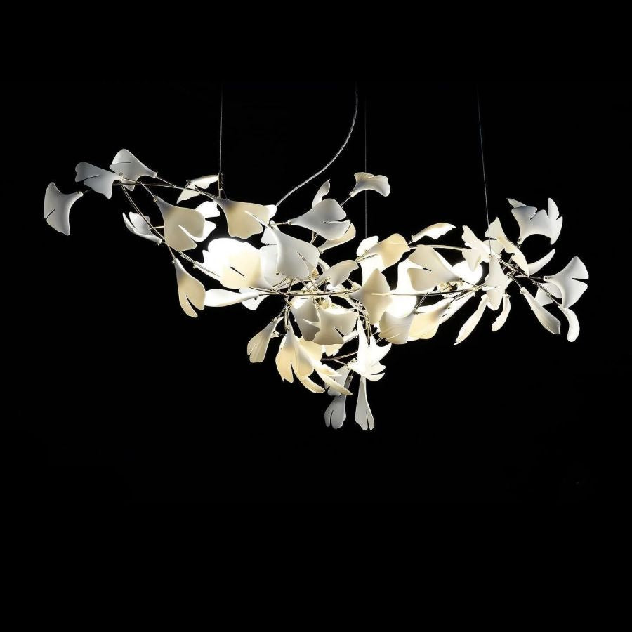 Bustling Ceramic Ginkgo Leaf Chandelier-Meet Lighting