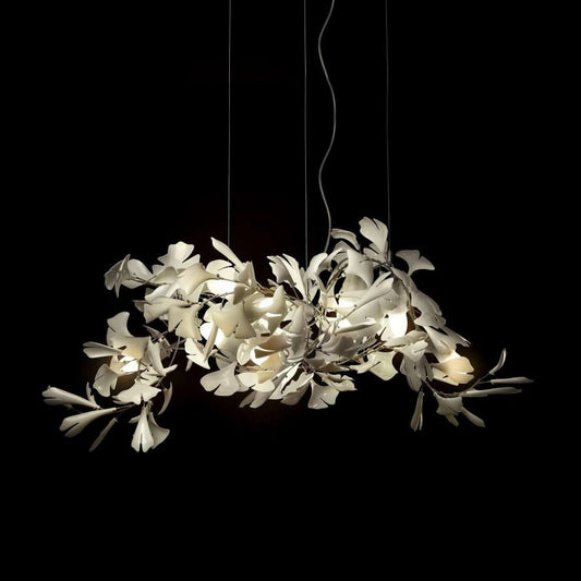 Bustling Ceramic Ginkgo Leaf Chandelier-Meet Lighting