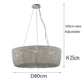 Cadenas Aluminum Chain Tassel Chandelier-Meet Lighting
