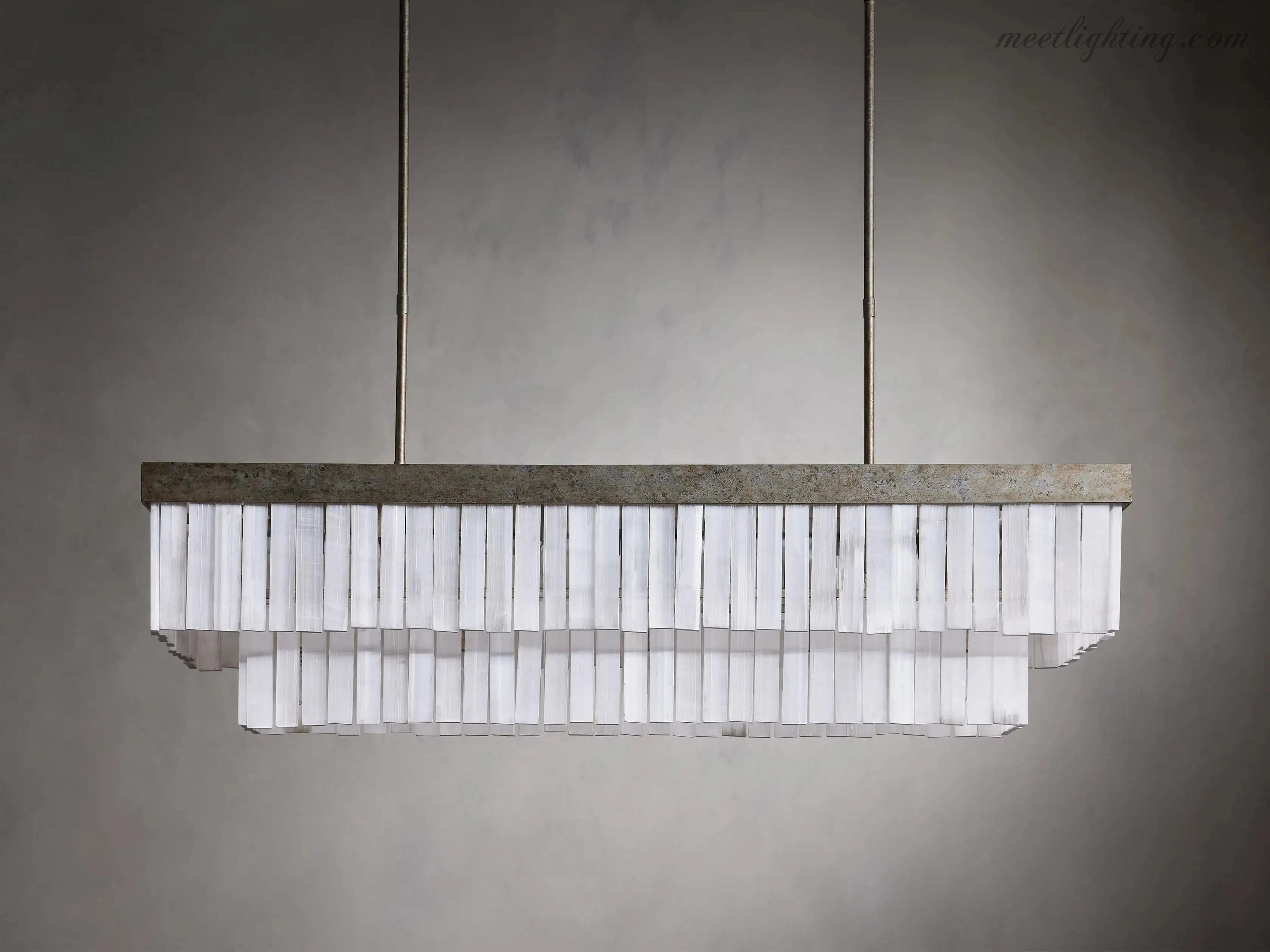 Cameron Rectangular Chandelier-MEET LIGHTING
