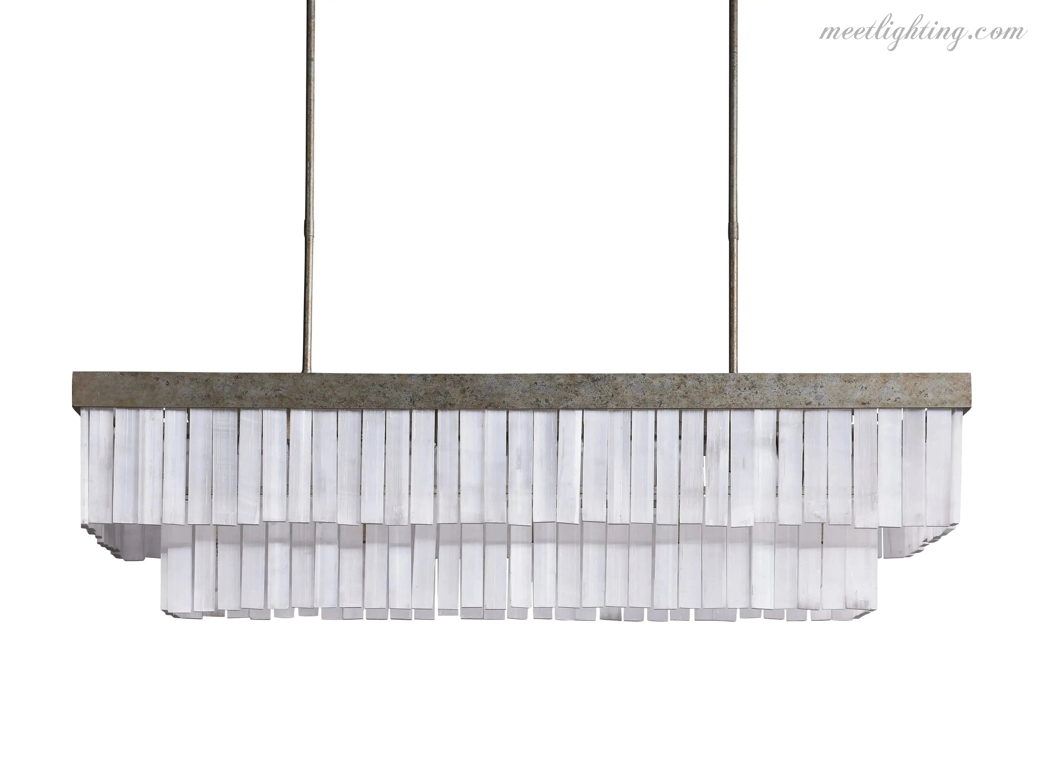 Cameron Rectangular Chandelier-MEET LIGHTING
