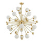 Camila Gold And White Chandelier D 40"-Meet Lighting