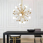 Camila Gold And White Chandelier D 40"-Meet Lighting