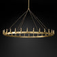 Camilo Vintage Candelabra Round Chandelier 73" 63" 50" 38" 26"-Meet Lighting