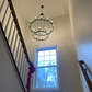Camilo Vintage Candelabra/Filament Round Chandelier Lacquered Brass-Meet Lighting