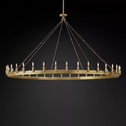 Camilo Vintage Filament Round Chandelier-Meet Lighting