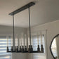 Candlestick Linear Chandelier 67"-Meet Lighting