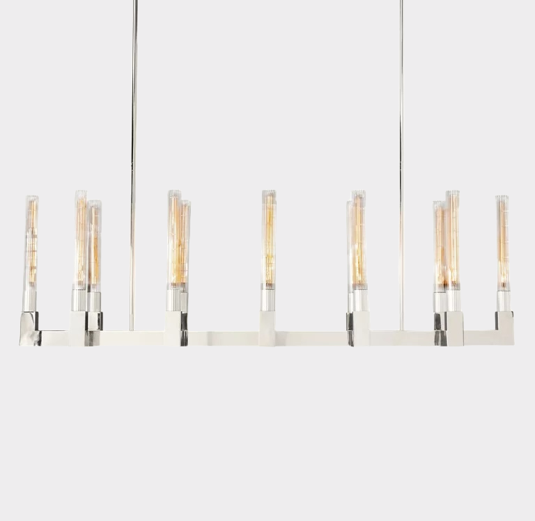 Candlestick Linear Chandelier 67"-Meet Lighting