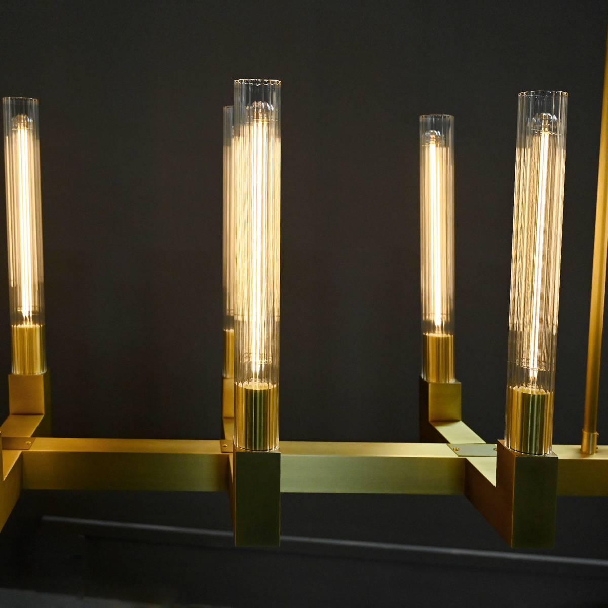 Candlestick Linear Chandelier 67"-Meet Lighting