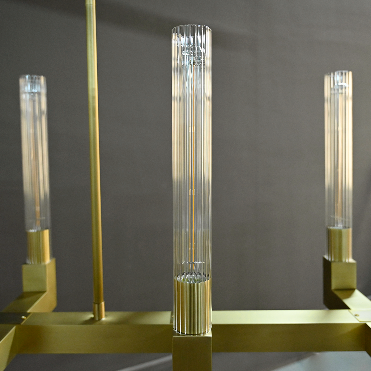Candlestick Linear Chandelier 67"-Meet Lighting