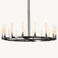 Candlestick Round Chandelier 60"-Meet Lighting