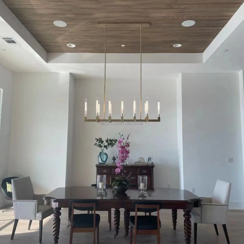 Cannele Linear Chandelier 67"-MEET LIGHTING