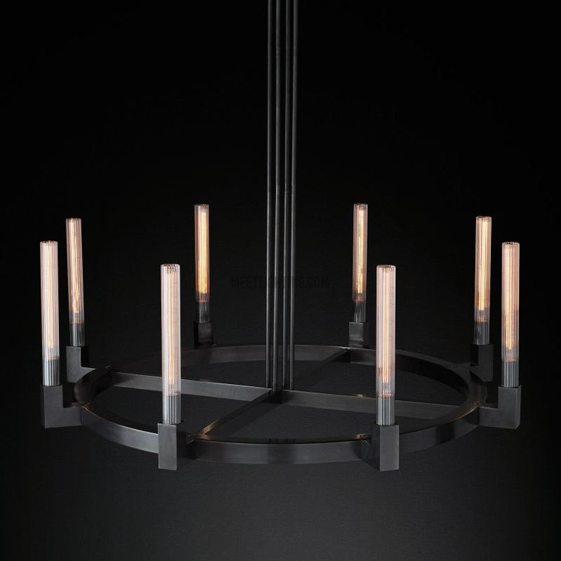 Cania Round Chandelier 48"-Meet Lighting