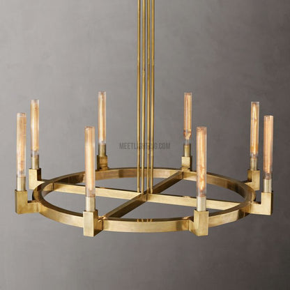 Cania Round Chandelier 48"-Meet Lighting