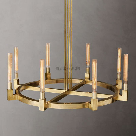 Cania Round Chandelier 48"-Meet Lighting