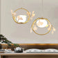 Ceramic Ginkgo Leaf Pendant-Meet Lighting