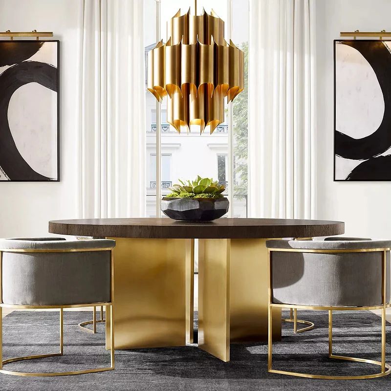 Chasel Brass Chandelier 24"-MEET LIGHTING