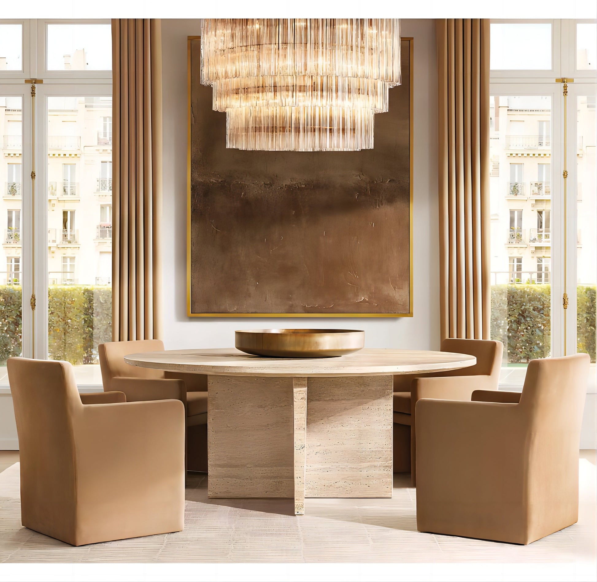 Chelo Round Chandelier-Meet Lighting