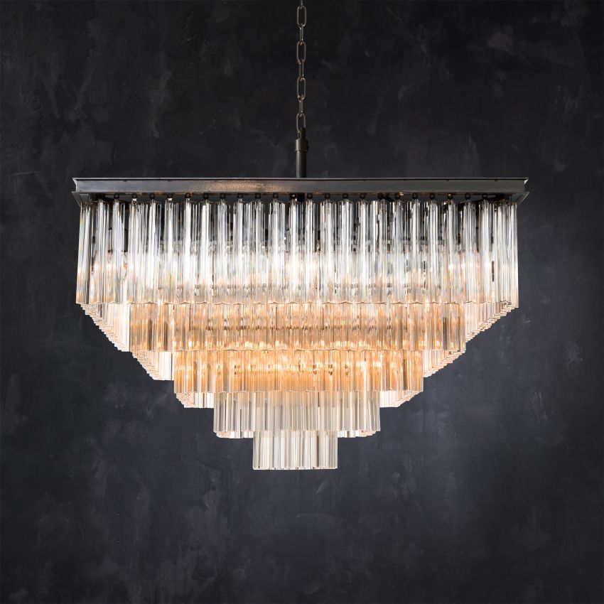 Chelo Square Chandelier-MEET LIGHTING
