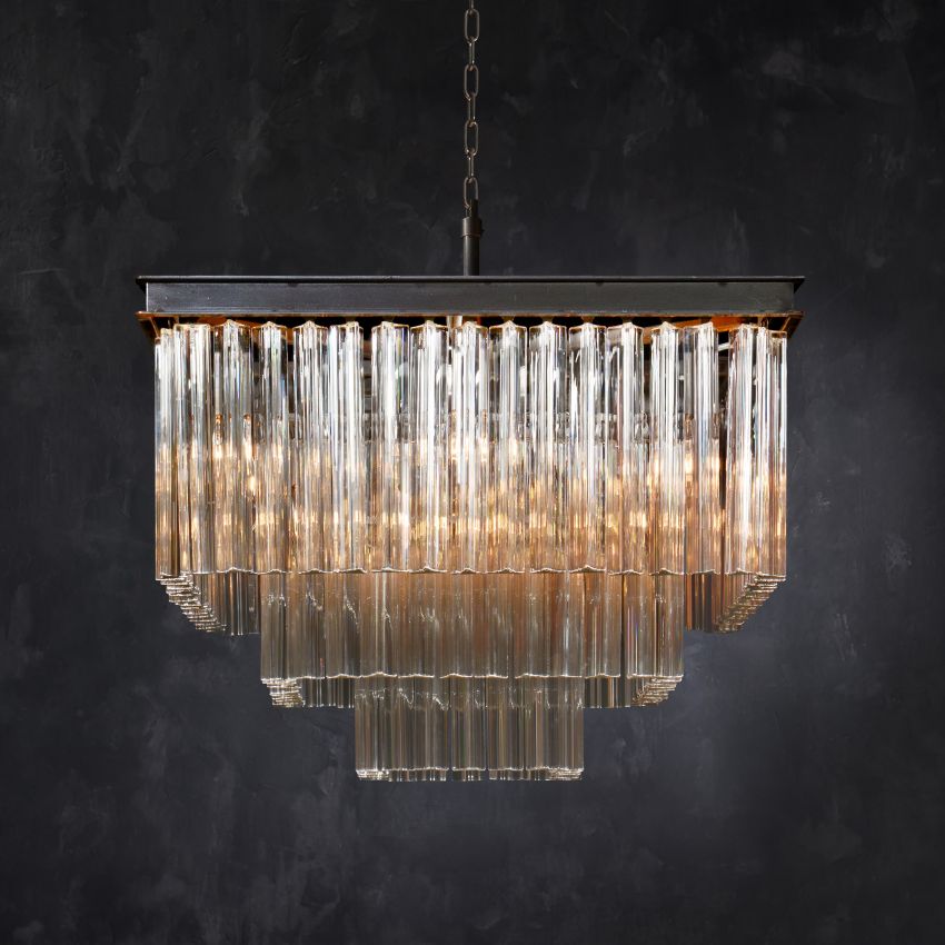 Chelo Square Chandelier-MEET LIGHTING