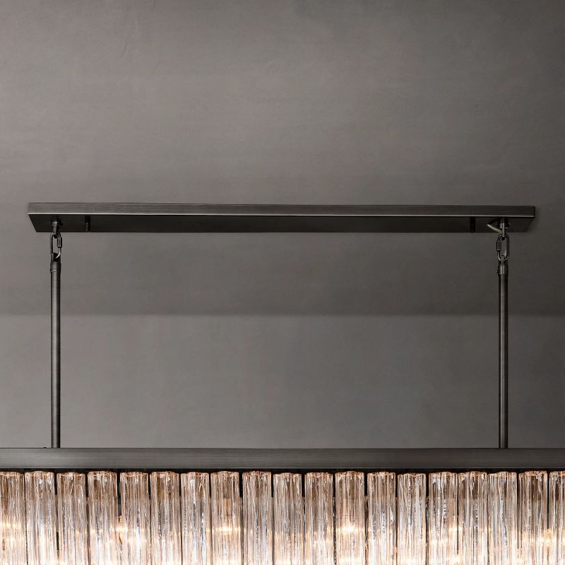 Clele Rectangular Chandelier 73"-MEET LIGHTING