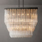 Clele Square Chandelier 45"-Meet Lighting