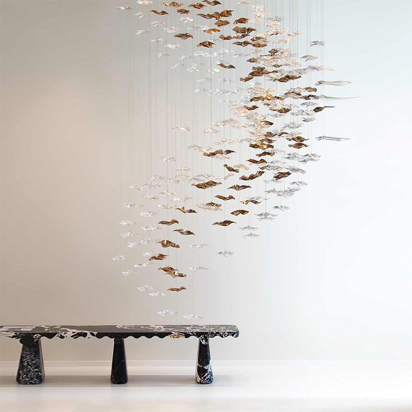 Coastal Sands Wave Glass Chandelier, Artisic Handmade Glass Chandelier-Meet Lighting