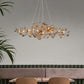 Colorful Glass Ginkgo Leaf Chandelier-Meet Lighting